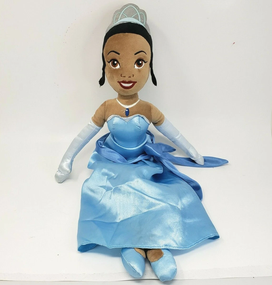 20 DISNEY STORE PRINCESS AND THE FROG TIANA BLUE STUFFED ANIMAL