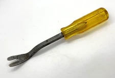 🇺🇸VTG VULCAN Tools USA Trim Panel Pry Bar Pad Mechanic Removal Yellow Interior
