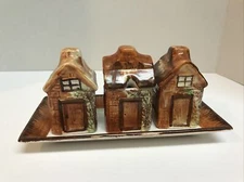 Vintage Price Kensington English Cottage Ware 4 Piece Cruet Set Salt Pepper