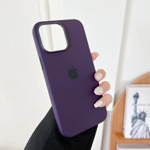 Custodia originale in silicone con MagSafe per iPhone 16 Pro Max 15 Pro 14 13 12 - Imagen 45 de 54