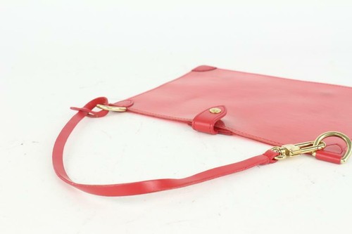 Louis Vuitton Clear Red Epi Leather Plage Clear Pochette Accessoires 1015lv31 - Picture 6 of 12