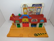 Vintage Fisher Price Main Street Town Little People Village