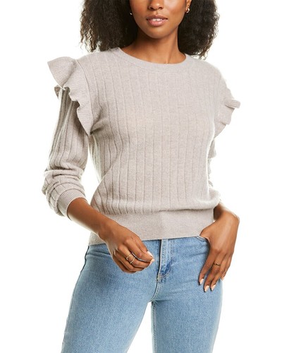 Warren Flutter Sleeve Cashmere Sweater 