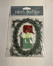New Jolee's Boutique Christmas Pine Wreath with Gifts Sticker Collage Holiday