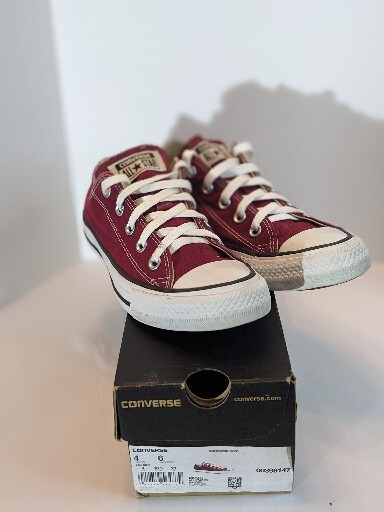 Converse All Star CT Sneakers in Maroon Burgundy Men's 4 Women's 6