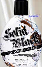 Millennium Tanning SOLID BLACK COCONUT VIBES Tattoo Color Protect Lotion 13.5