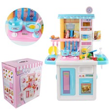 Kitchen Cooking Toy Kit Chef Pretend With Light and Music Kid Toy Birthday Gift