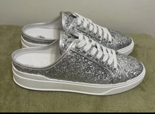STUART WEITZMAN Women’s Skater Glitter Mule Sneaker Size 9B NWOB $295
