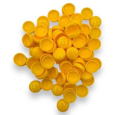 Domschrauben Abdeckkappen gelb, zweiteilig glänzend 10/12g Snap-Caps  Schrauben Anzahl