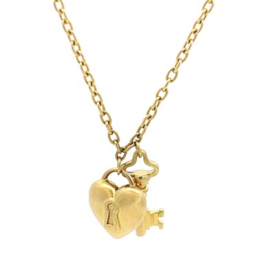 ティファニー Tiffany & Love ラブロック&キー ネックレス　18k ティファニー Tiffany & Love ラブロック&キー ネックレス 18k