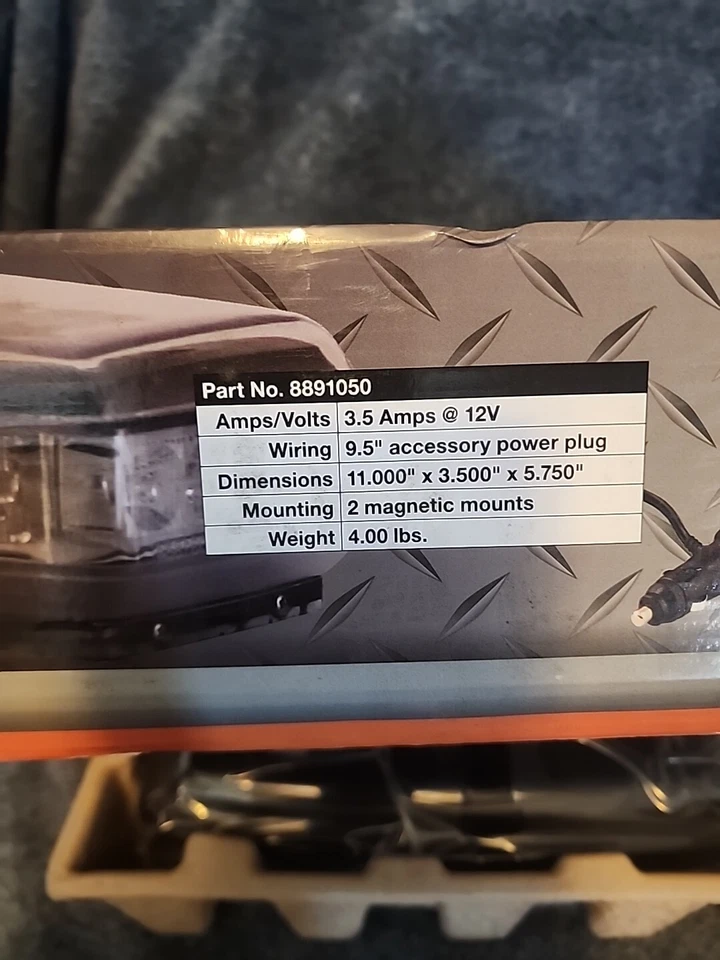 Buyers 8891050 24 Led Amber Rectangular Mini Lightbar - Image 4 of 4