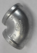 TSP 90 Degree Elbow Pipe Female Fitting Galvanized 2" Stainless Steel Threaded