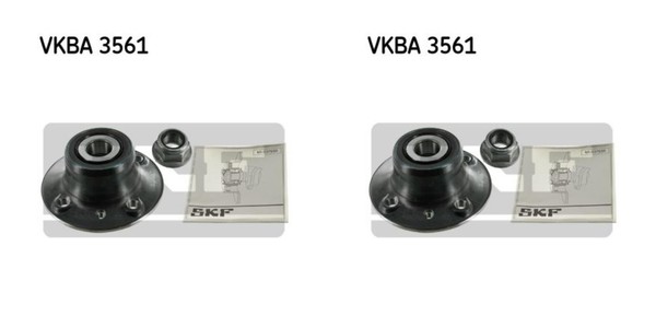 SKF 2X Radnabe Radlagersatz Hinterachse FüR Renault Laguna I B56 556-image