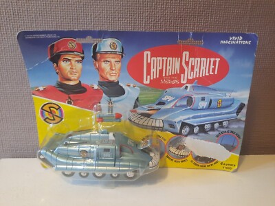 Vintage 1993 Neu gekrempelt S.P.V. Enthält 2 Raketen Captain Scarlet Serie L 5,5''