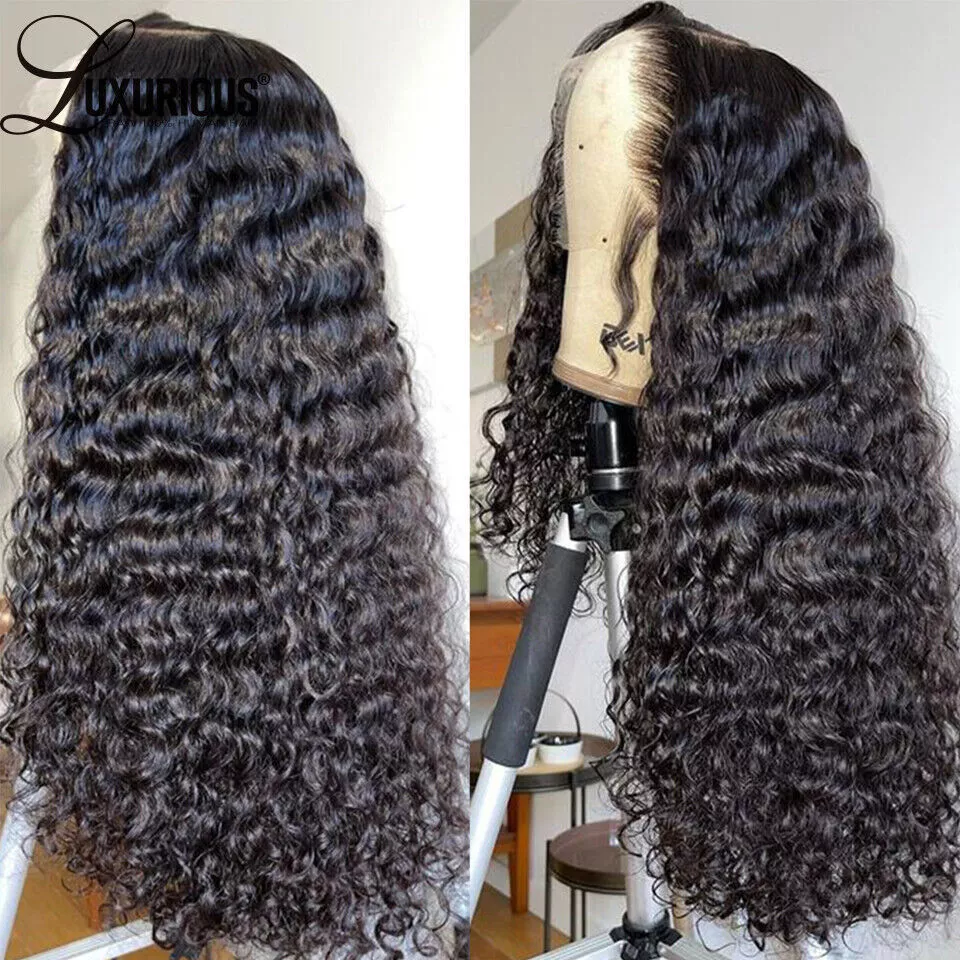 200 Density Curly Human Hair Wig 13 4 360 Lace Frontal Wig Remy