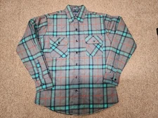 Vintage 80s Van heusen winterweights Flannel Button Up Jacket Men’s Size medium