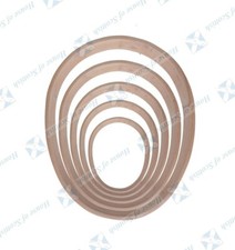 OVOID SHAMANIC DRUM HOOPS, EGG SHAPE MEDICINE DRUM RING, NATIVE FRAME DRUM SHELL