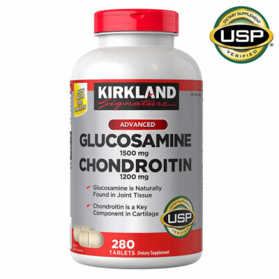 NEW Kirkland Signature  Glucosamine & Chondroitin, 280 Tablets EXP 2028