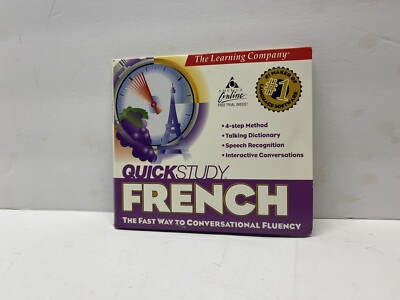 Quick Study Conversational French Learning Company Education 3-CD Set
