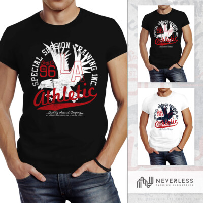 Men's Athletic Eagle Eagle Sport College Slim Fit Neverless  T-Shirt