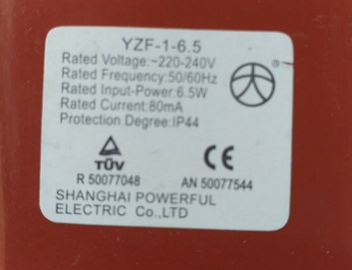 Fridge Freezer Fan Motor YZF-1-6.5 6.5W 80mA. Please see the description. - Picture 2 of 3