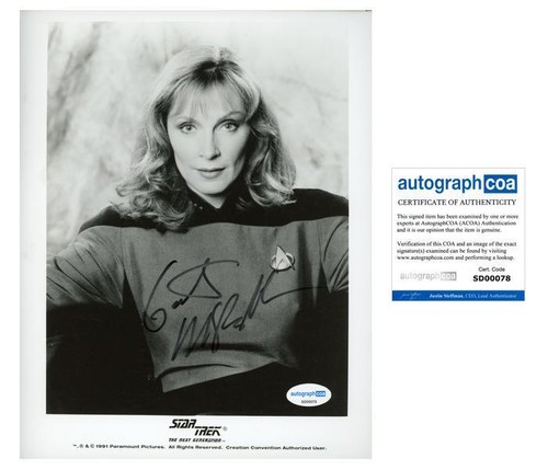 Gates McFadden "Star Trek" AUTOGRAPH Signed 'Dr Beverly Crusher' 8x10 Photo ACOA