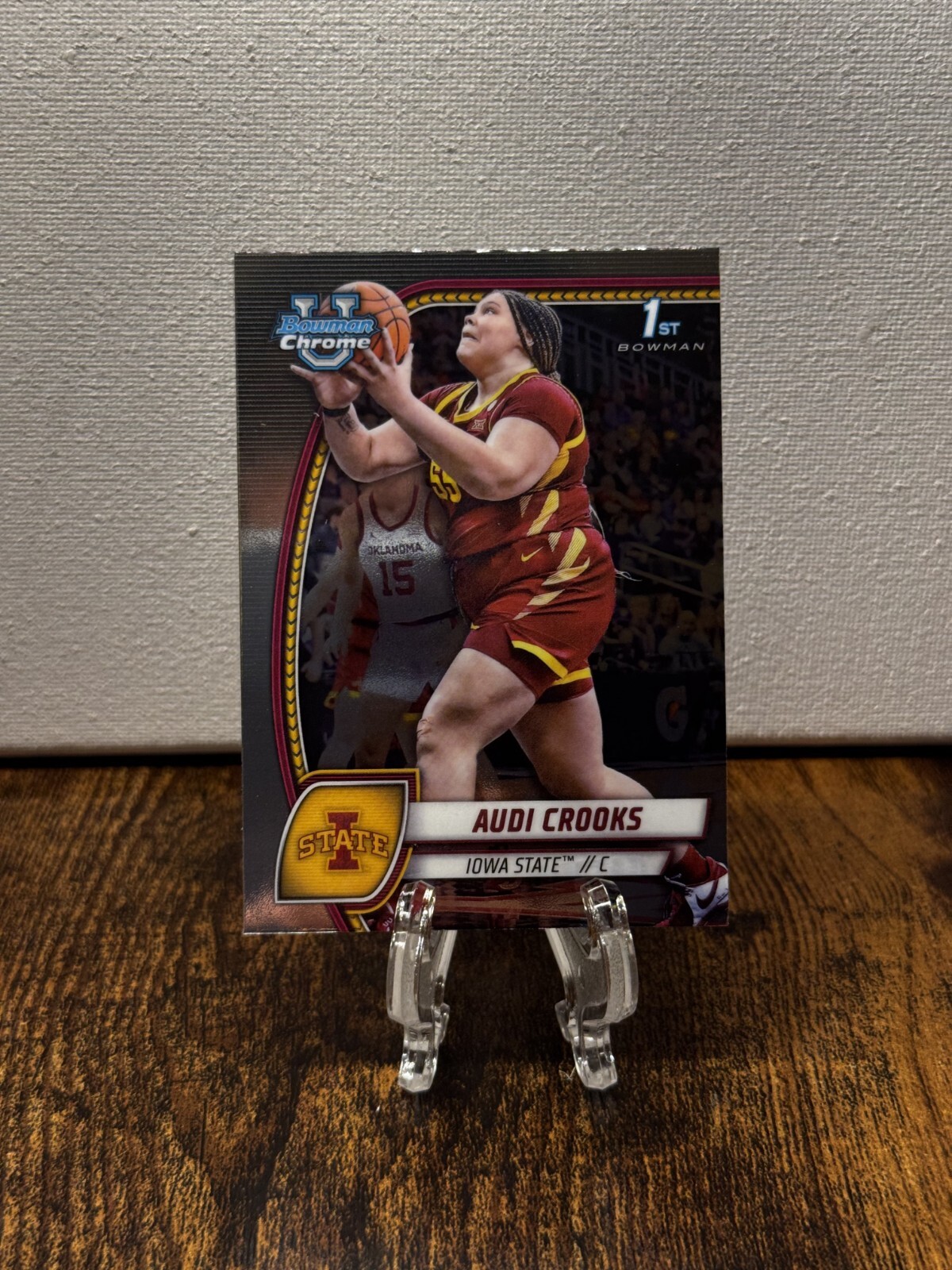 2024-25 Bowman University Chrome - Bowman 1st - Audi Crooks #9 - Iowa State