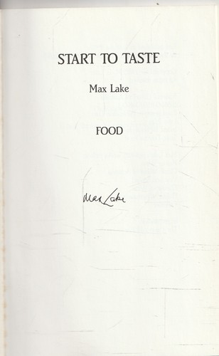 WINE , START TO TASTE , FOOD by MAX LAKE , SIGNED - Picture 2 of 2