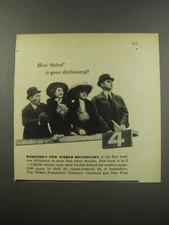 1955 Webster's New World Dictionary Advertisement