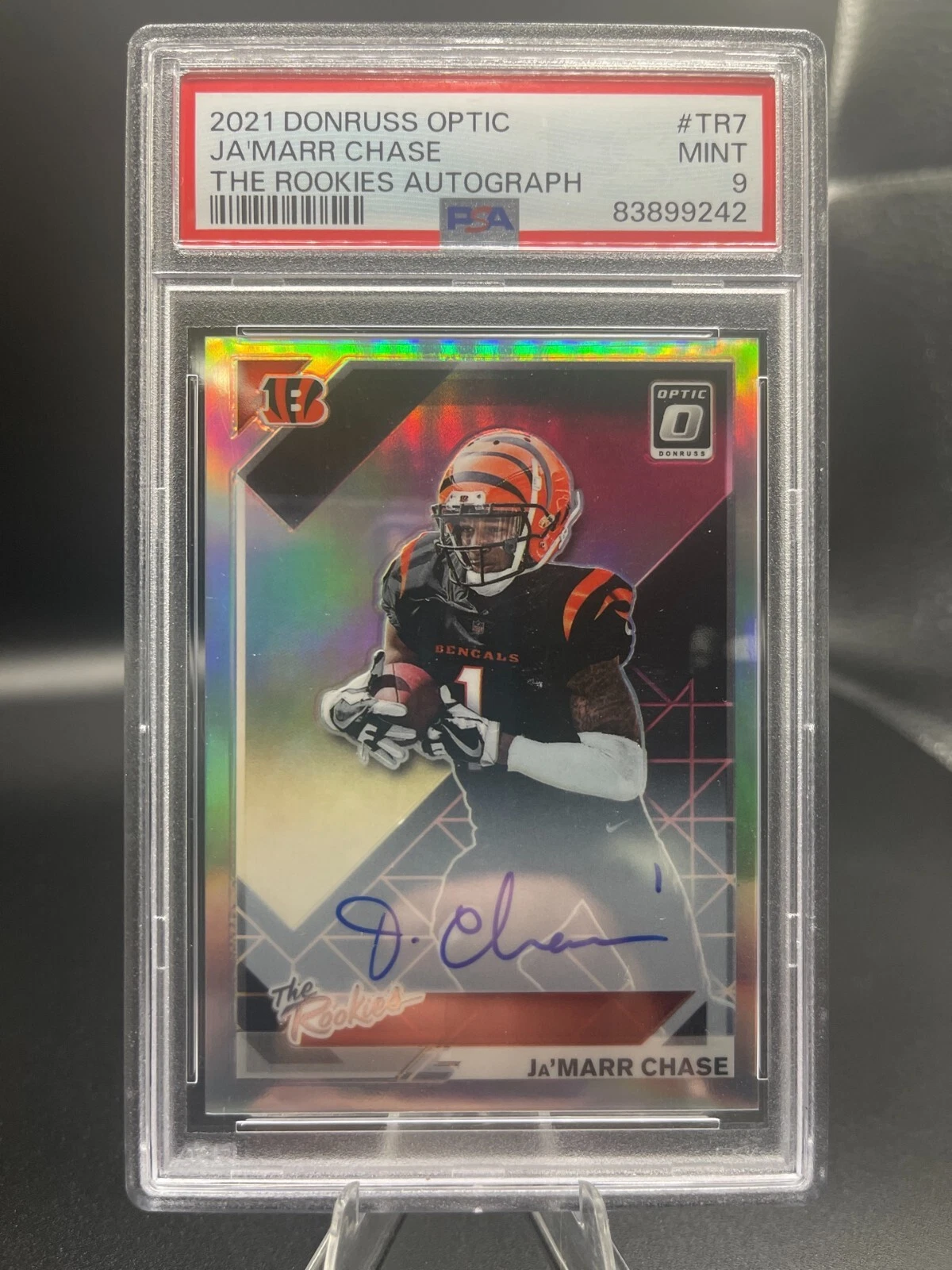 JaMarr Chase Panini Donruss Optic the Rookies Autographs #TR7 Base