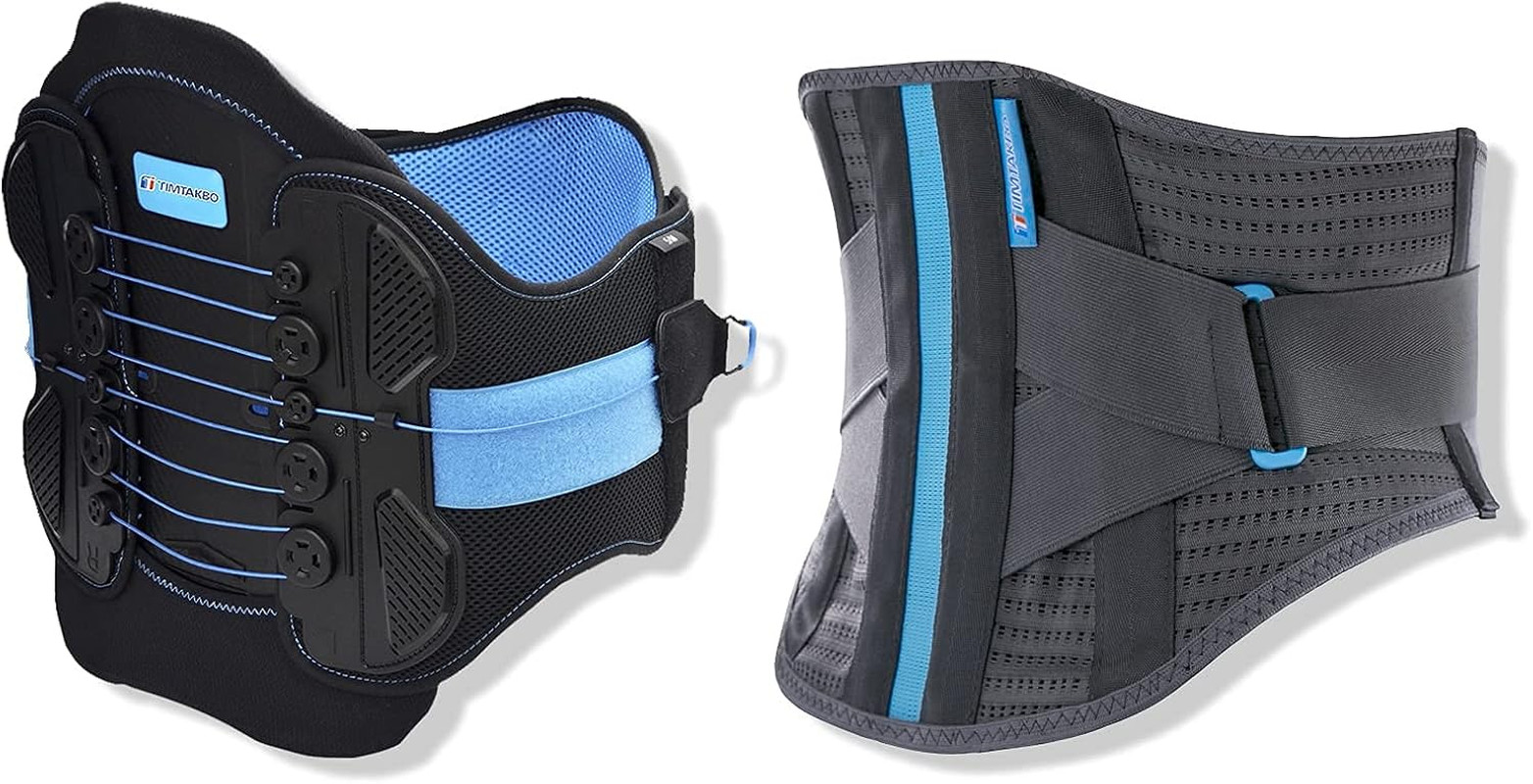 Soporte para espalda LSO con placa ancha biónica + cinturón de spandex de soporte para espalda baja Fit Bel