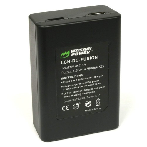 Wasabi Power (2710mAh) Battery (2-Pack) and Dual USB Charger for GoPro Fusion - Picture 7 of 9