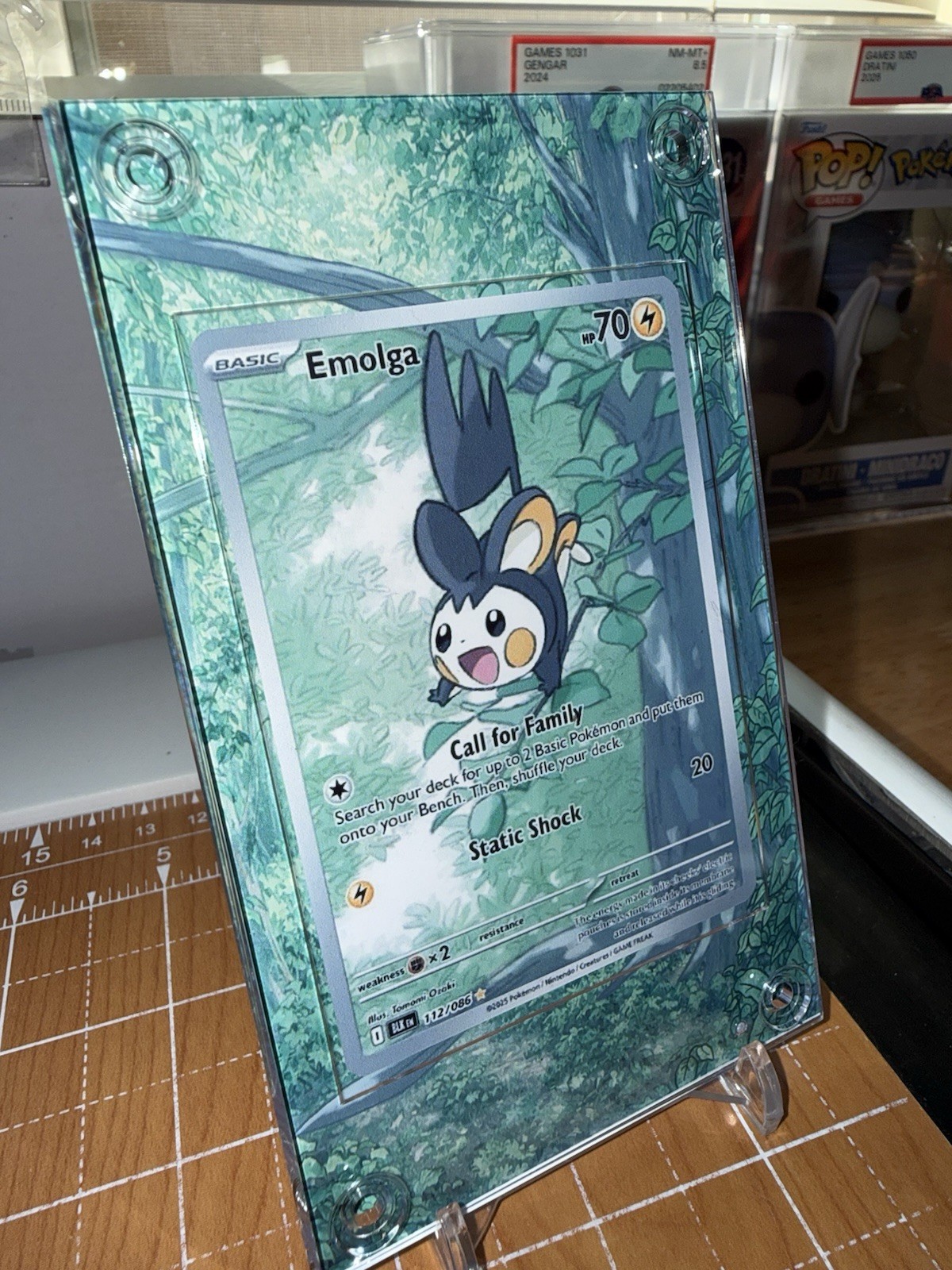 Emolga 112/086 Sv: Black Bolt Pokemon Extended Art Case