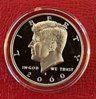 2000 S Kennedy Proof Silver Half Dollar, Gem, In Capsule.