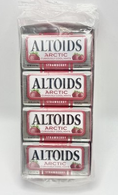 ALTOIDS Arctic Strawberry Sugar Free Breath Mints, 1.2 oz. (Pack of 8) - 1 BOX