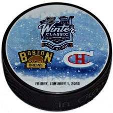 2016 NHL Winter Classic Dueling Collectible Hockey Puck -Montreal Canadiens vs B
