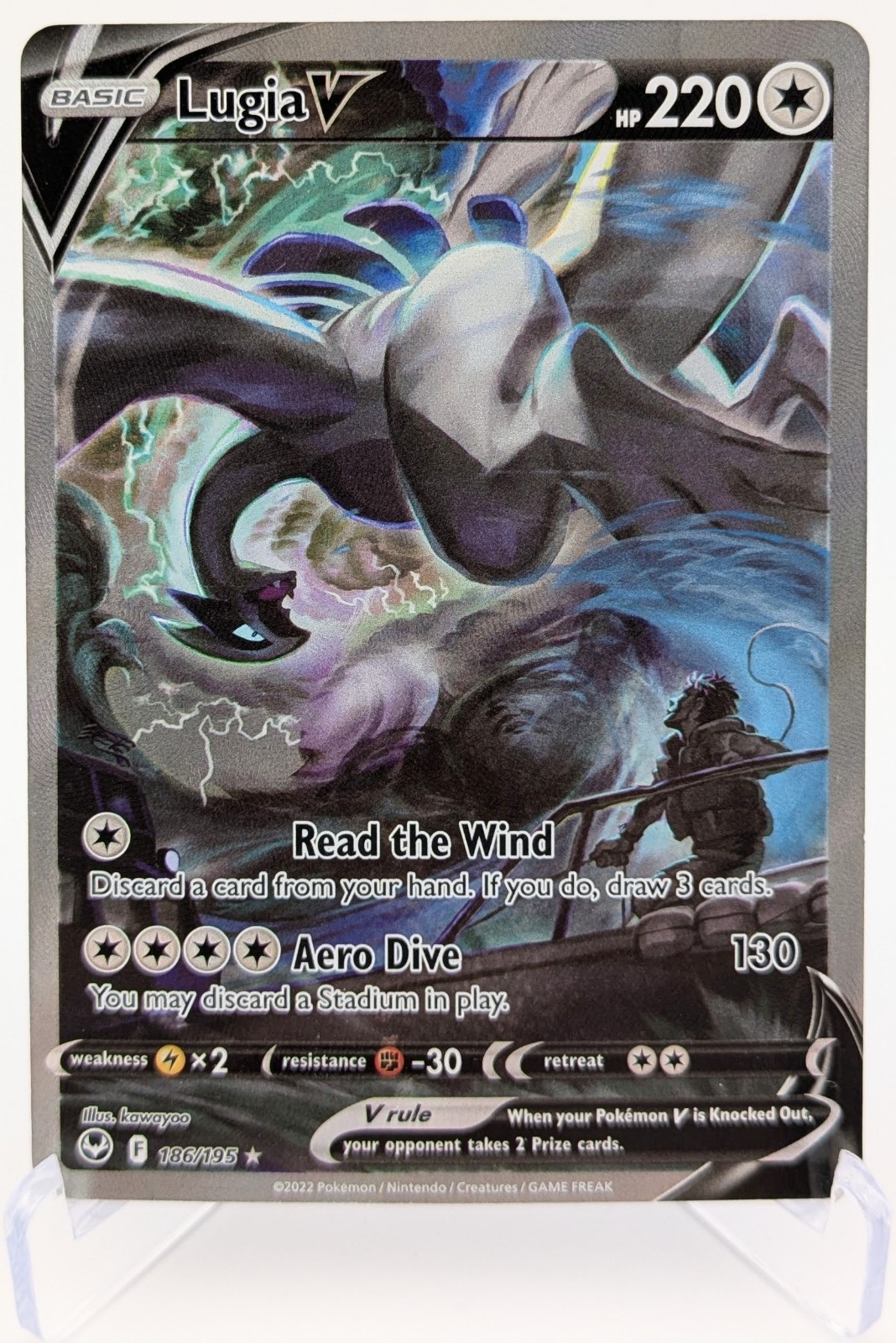 Pokemon - Lugia V 186/195 Alt Art Holo - Silver Tempest - English LP - Listing B