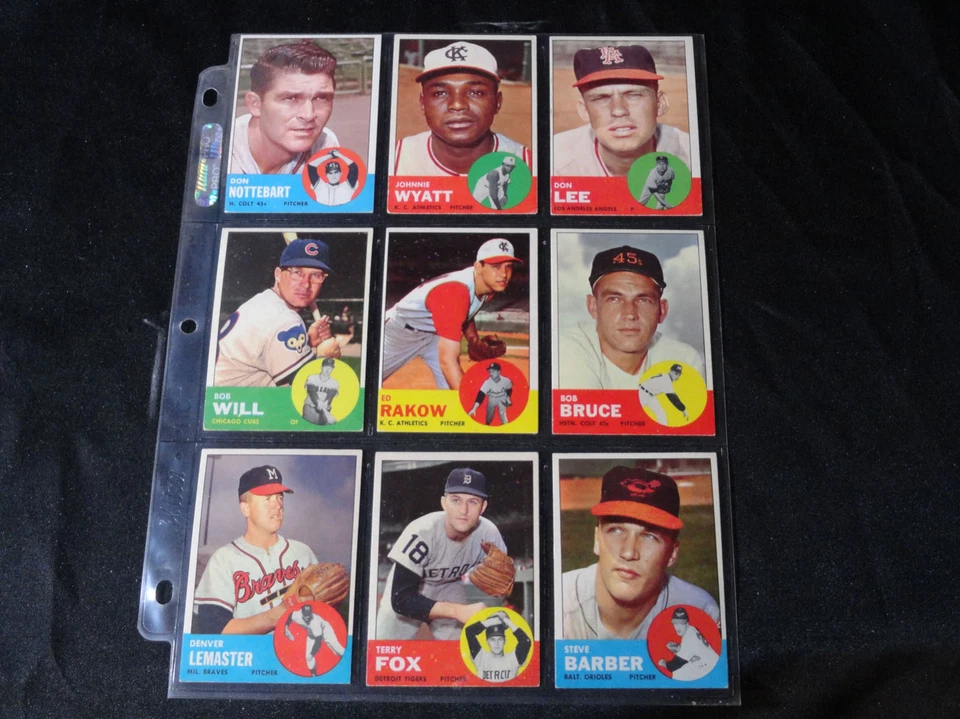 LOTE DE 186 TARJETAS COLECCIÓN BÉISBOL MLB VINTAGE AÑOS 50 - 60 Foto 4 de 4
