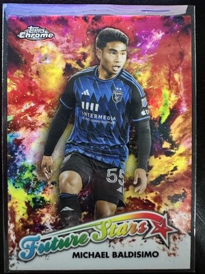 Michael Baldisimo 2023 Topps Chrome MLS Soccer Future Stars Refractor SP # FS-13