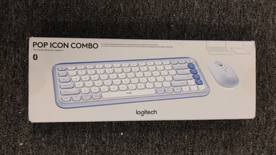 Logitech POP ICON Combo, Bluetooth Keyboard and Mouse Combo Lilac - OBN - K1