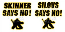 Pittsburgh Penguins STICKER DECAL- Stuart Skinner/Arturs Silovs Says No!  goalie
