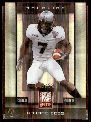 2008 Donruss Elite Davone Bess/999 RC RC /999 #169