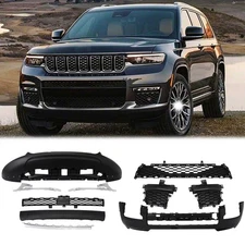 New Complete Front Bumper Cover Assembly kit For 2021-2023 Jeep Grand Cherokee L