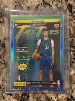 2025-26 Topps Chrome Cooper Flagg RC Tall Tales Blue Refractor /150 Card #TT-16