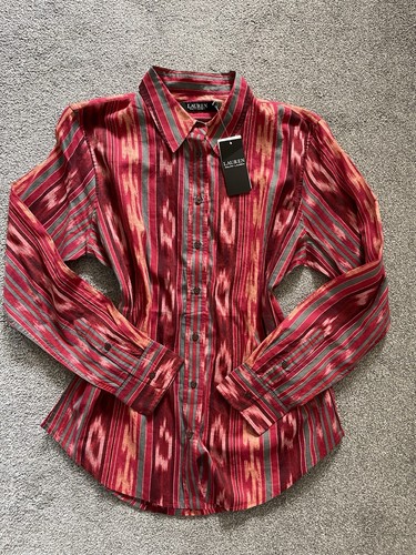 Ralph Lauren Damen Bluse Mehrfarbig Gr. L, Nagelneu
