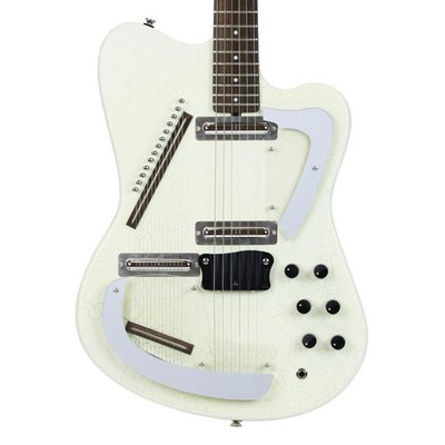 2001 Italia Modena Sitar Vintage Electric Guitar Danelectro Coral Reissue