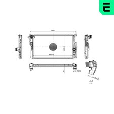 ERA Motork�hler Wasserk�hler 673389 f�r BMW 3er F30 F80 Touring F31 4er F32 F82