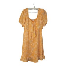 Colorful Sexy Off Shoulders Tropical Vibe Sienna Sky A-line Mini Dress M 