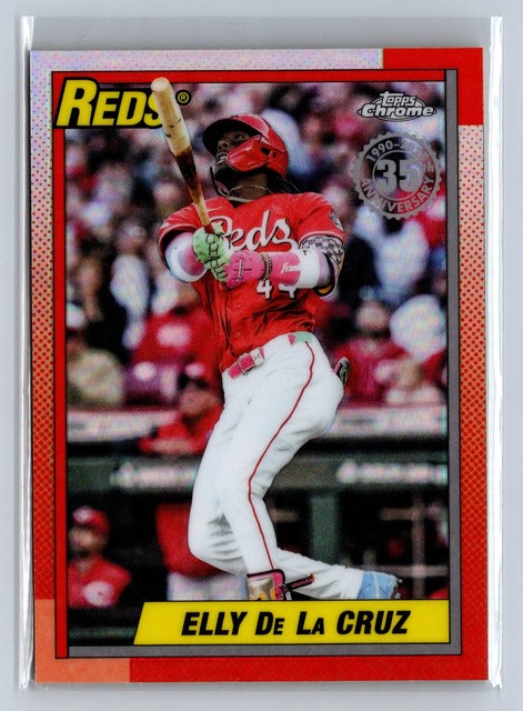 2025 Topps Chrome 1990 Topps Baseball 35th Anniversary Elly De La Cruz #90CU-3