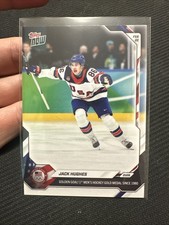 Topps Now Jack Hughes Golden Goal #18 Base Card